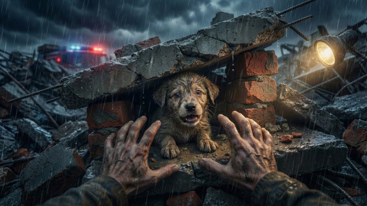 You Hear a Puppy Crying Beneath a Collapsed Building After a Night Storm. What Happens Next Is...