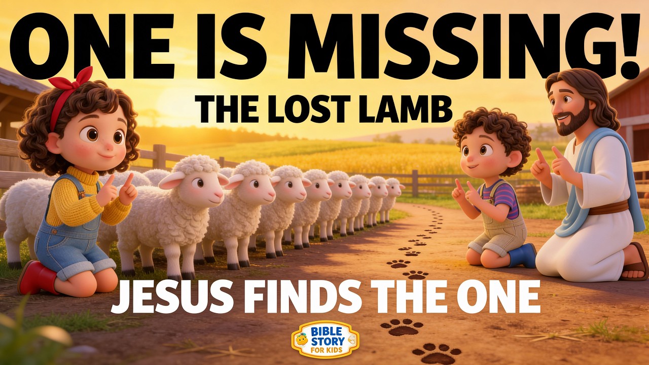 The Lost Sheep 🐑 | Jesus’ Parable (Bible Story for Kids) | Noah & Mia