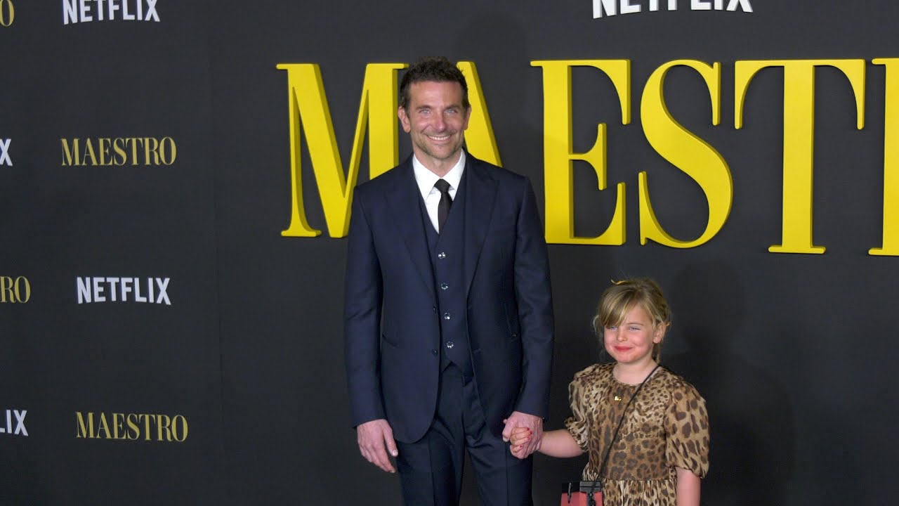 Bradley Cooper with Daughter Lea De Seine attend Netflix's 