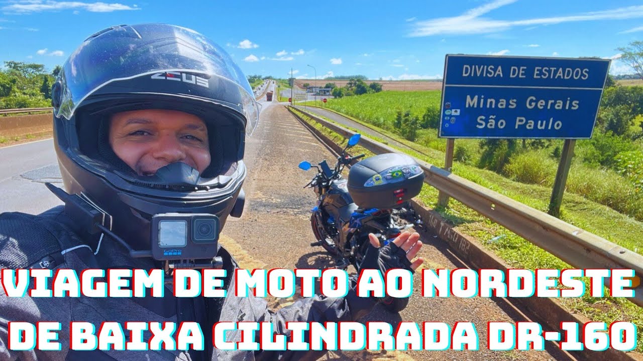 01-Viagem de moto de baixa cilindrada ao Nordeste, (Bom Jesus da Lapa-Ba) Divisa de estado SPxMG