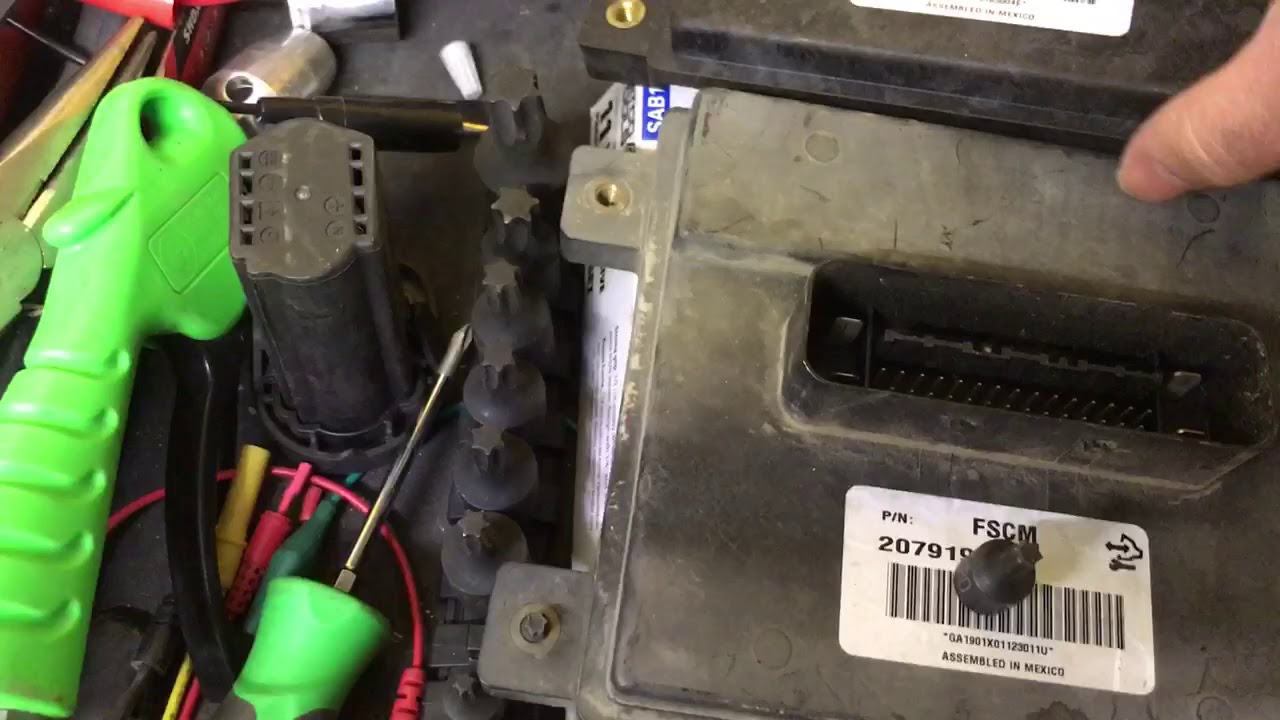 Fuel System Control Module Bolts Removal FSCM Bolts