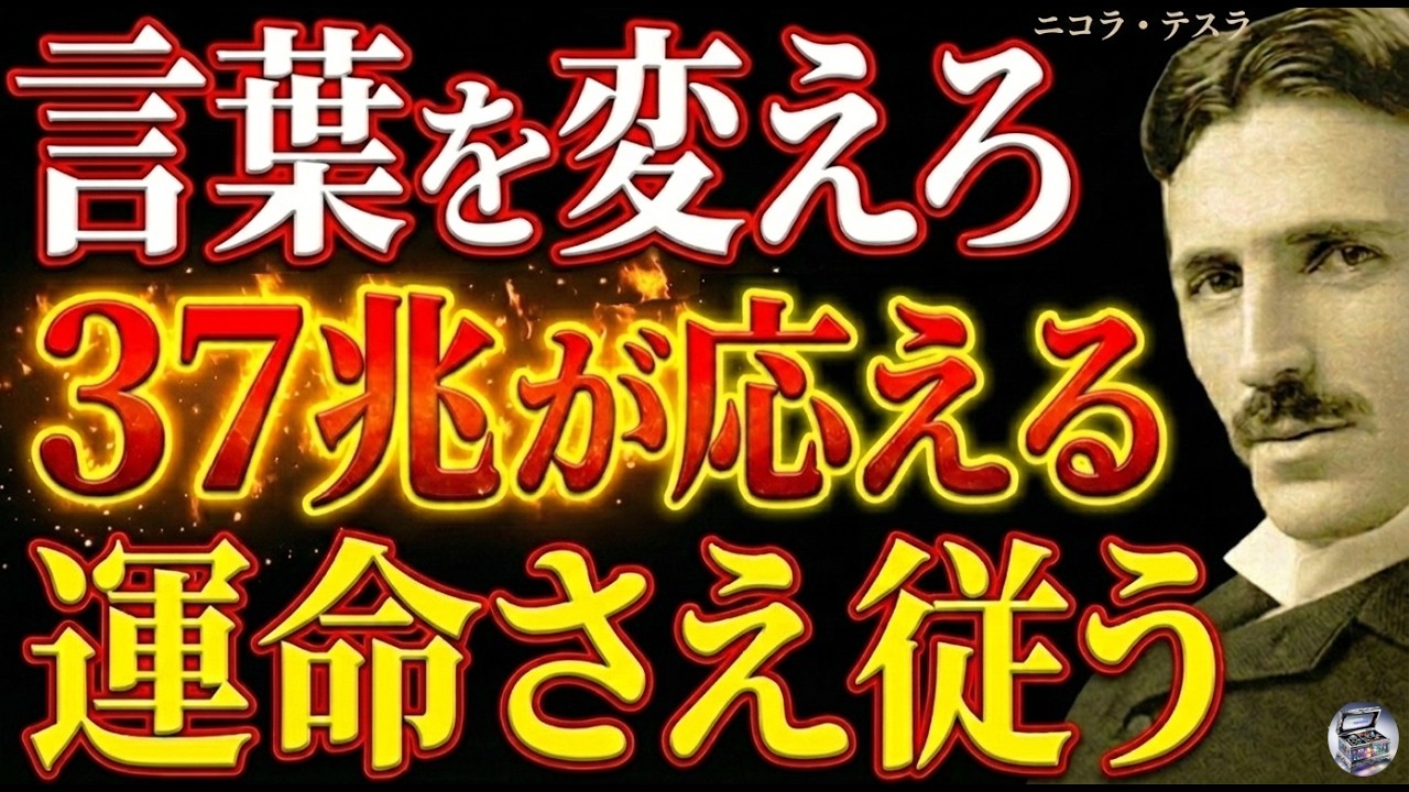 【※99％は知らない】あなたの言葉は、今この瞬間も37兆に届いている｜ニコラ・テスラが語る
