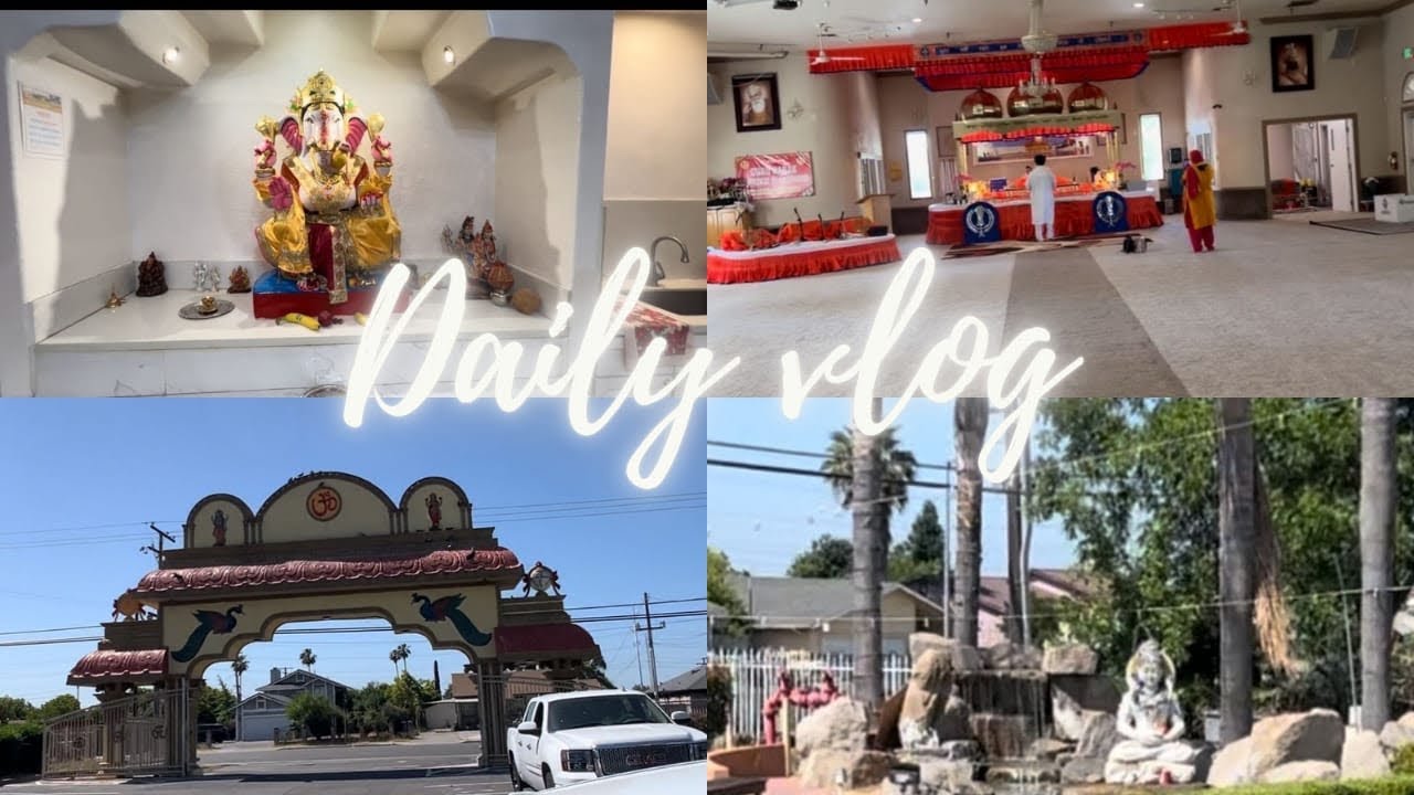 ( part 1 ) America k gurudwara or mandir | Today we went to Gurudwara and temple in America ❤️🙏
