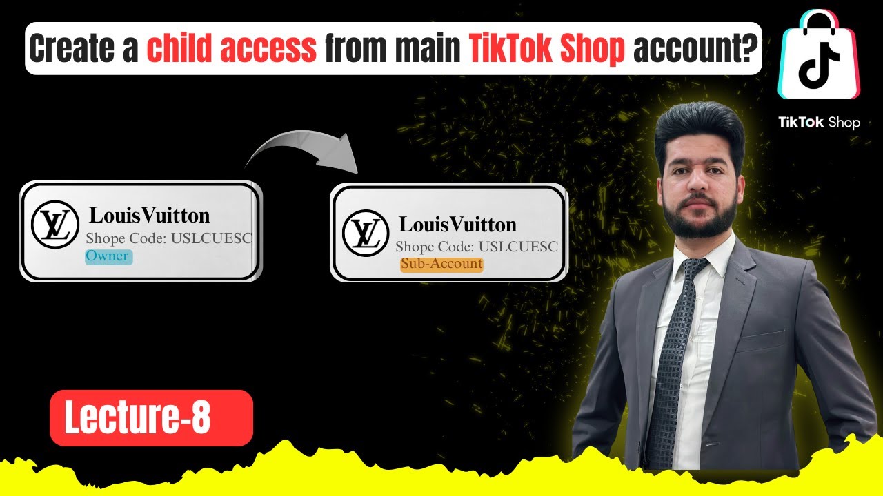 How to Create Child Access in TikTok Shop | Step-by-Step Guide (Main Account to Sub-Account)
