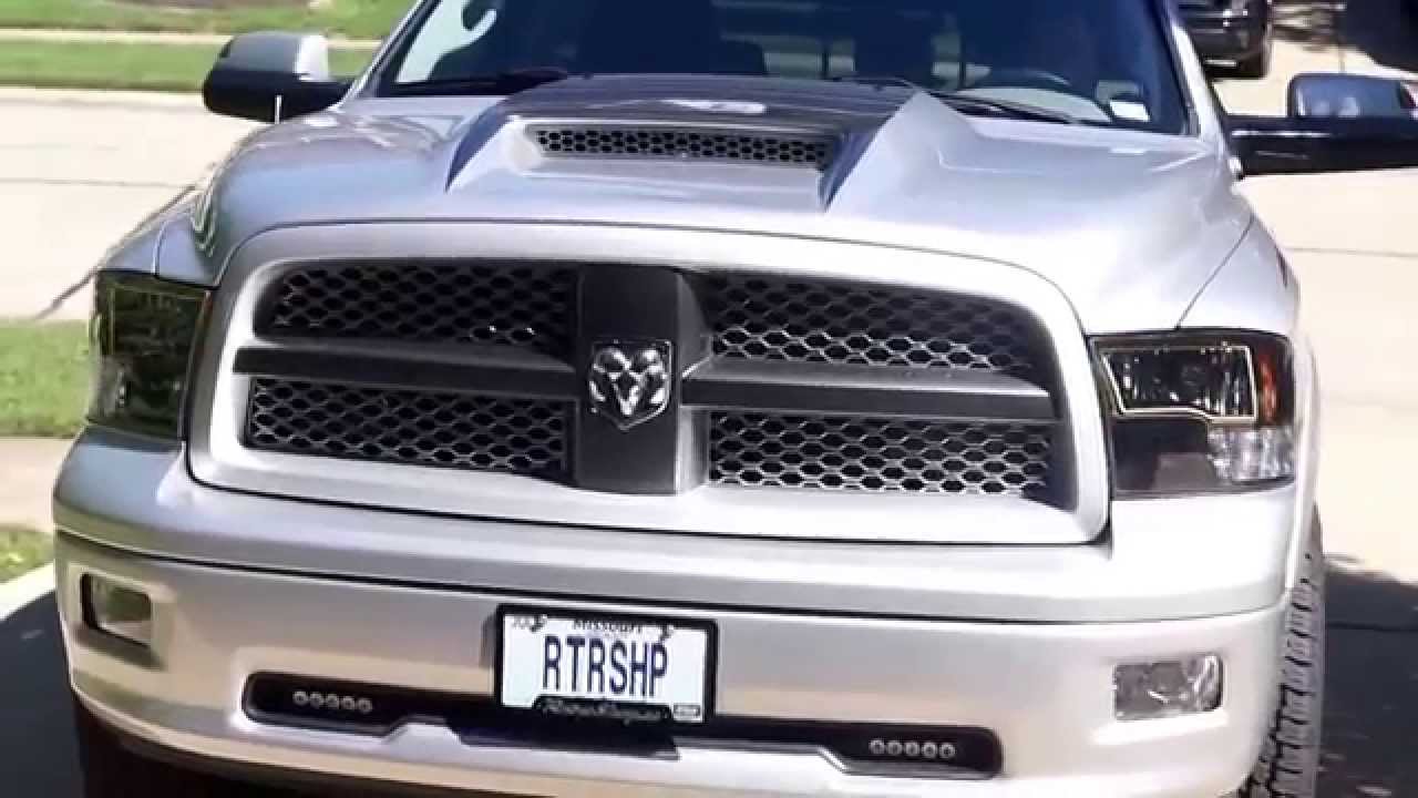 4th Gen Ram Quad headlights with LED Concepts switchback fitted halos