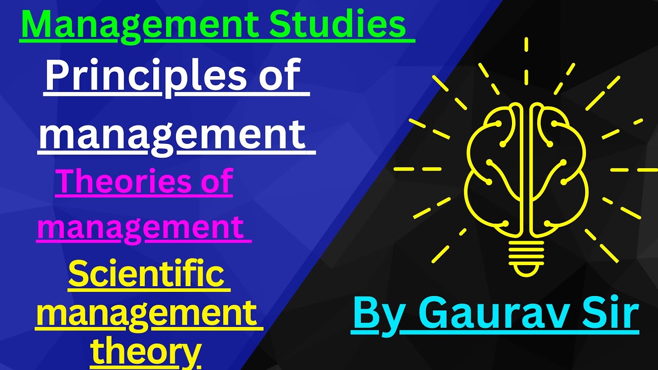 Scientific management theory explanation #managementcollege #management #bba #mba #managementstudies