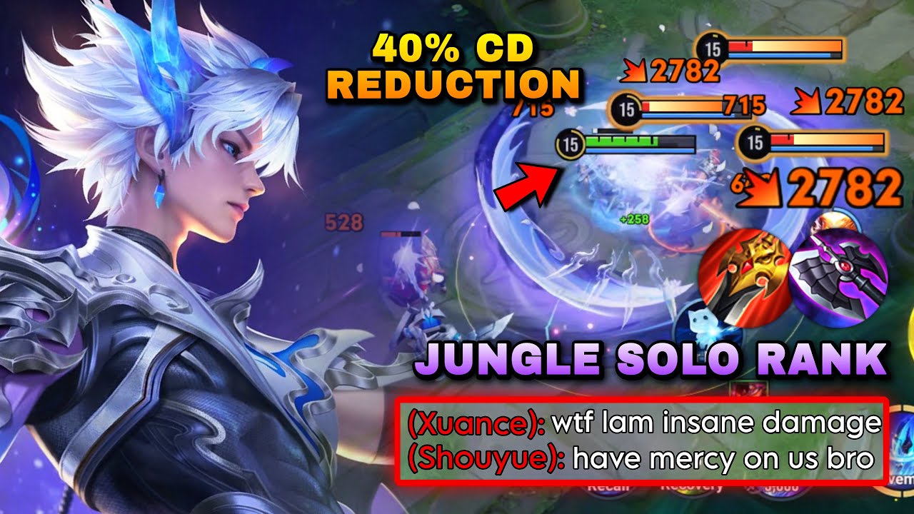 LAM 40% CD REDUCTION & INSANE DAMAGE DOMINATING IN JUNGLE SOLO RANK! | TOP 1 LAM BUILD & ARCANA