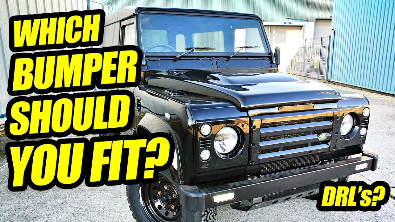 Close-up look at four completely different Defender bumpers. Which one should we fit?