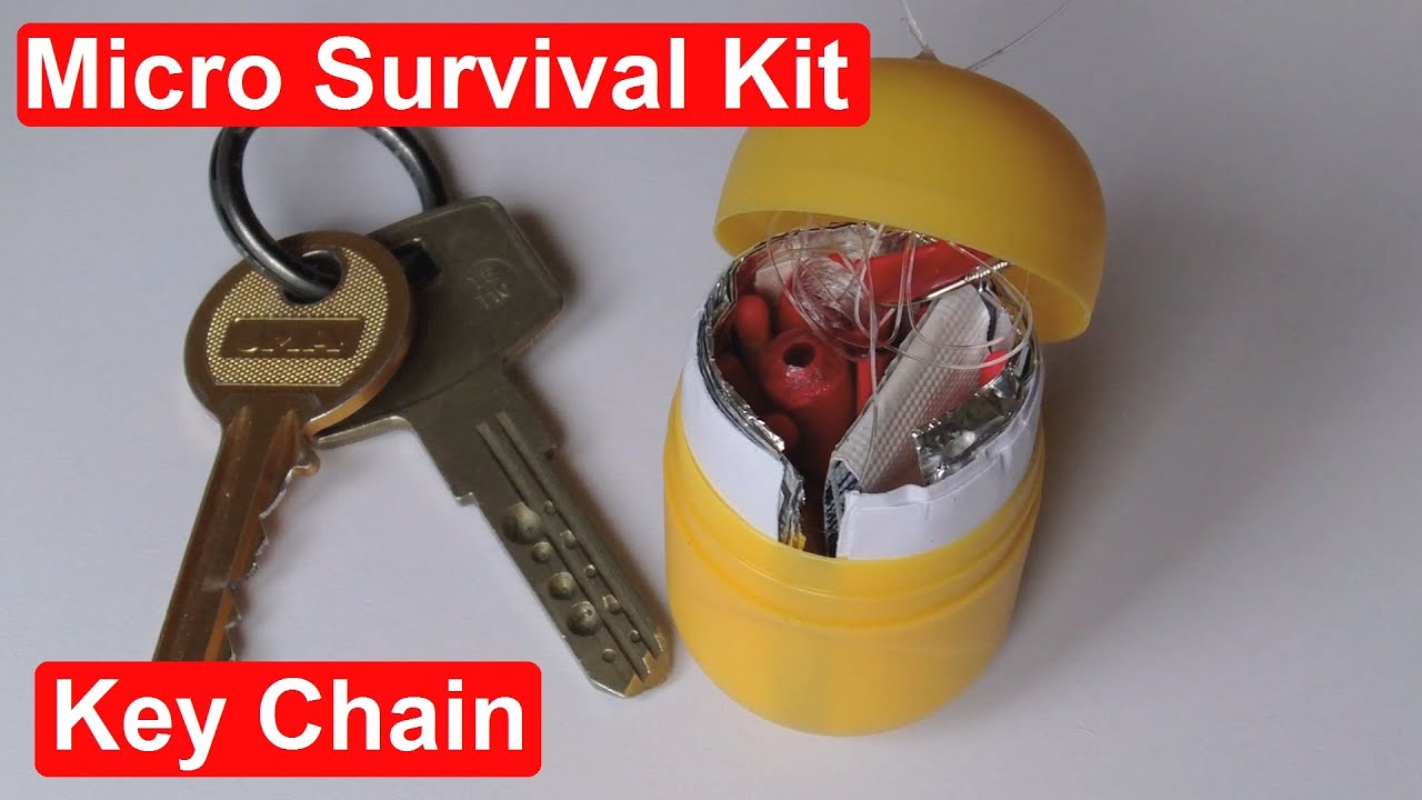 Homemade Mini Survival Kit KeyChain