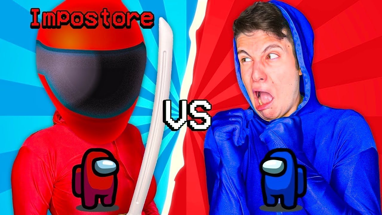 MATTI vs IMPOSTORE MISTERIOSO - AMONG US NELLA VITA REALE