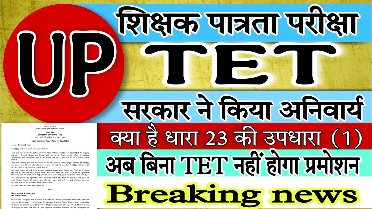 up tet latest news today|up tet update|up tet breaking news