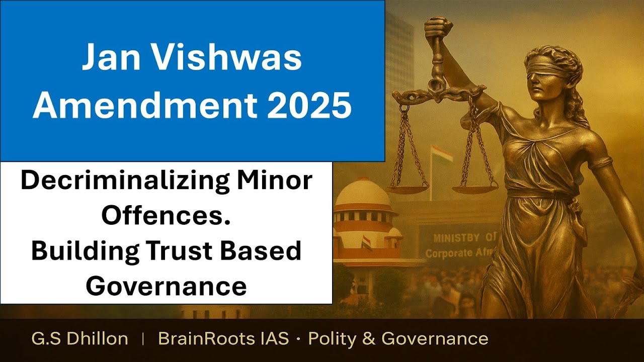 Jan Vishwas Amendment Bill 2025 &ndash; Building Trust, Reducing Red Tape  || UPSC Current Affairs