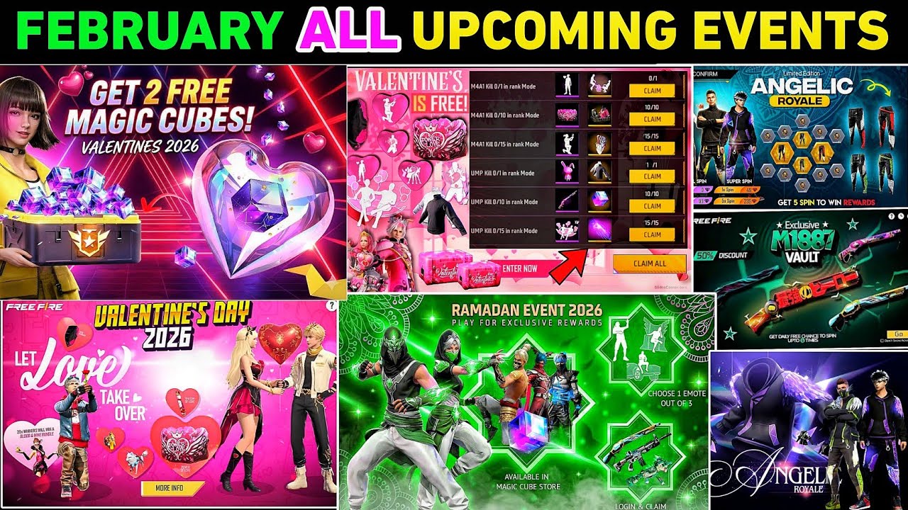 February 2026 🔥 All new Update 🤯  Upcoming Events | free fire ff new event update today free fire