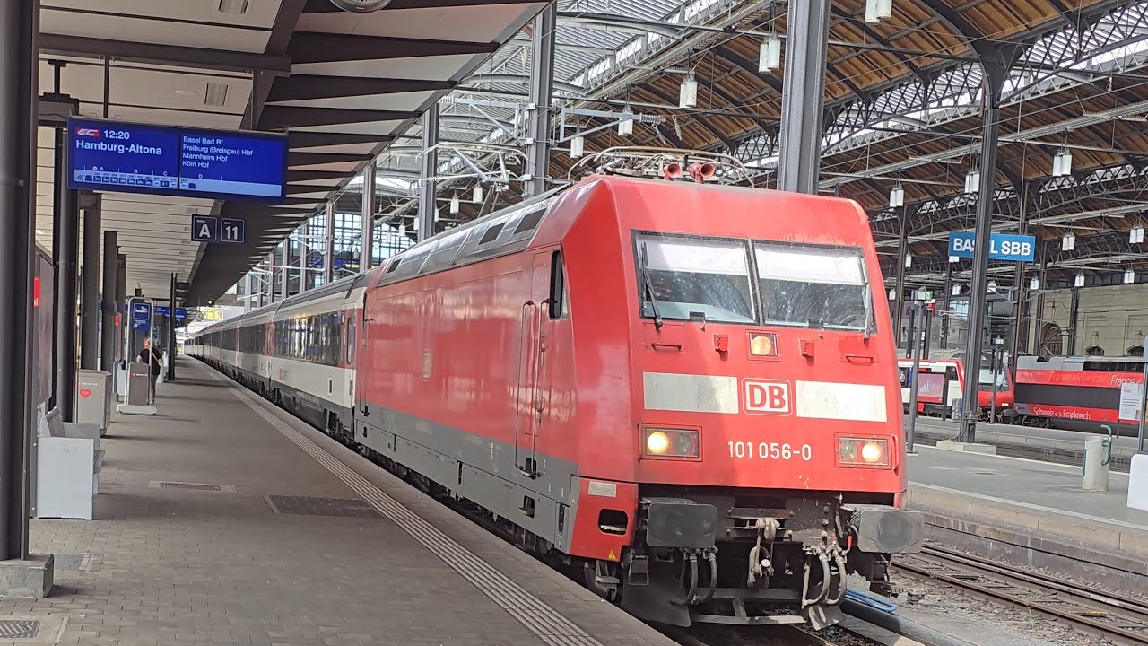 Züge in Bahnhof Basel SBB der Größter Grenzbahnhof Europas Basel Schweiz🇨🇭#trainspotting #züge #sbb 