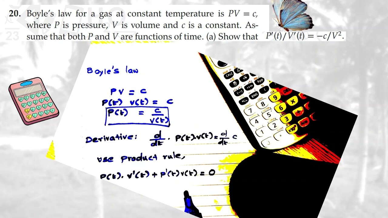 Question 20-Boyles- Related rates #eot #math #relatedrates #4.8relatedrates #grade12maths