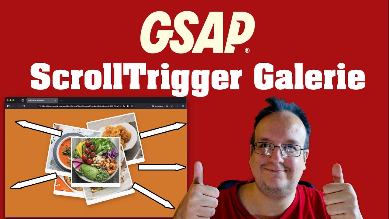 Creative Polaroid Bildergallerie mit GSAP und Scrolltrigger programmieren