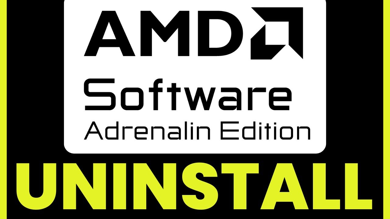 How To UNINSTALL AMD Software Adrenalin Edition (Quick & Easy)