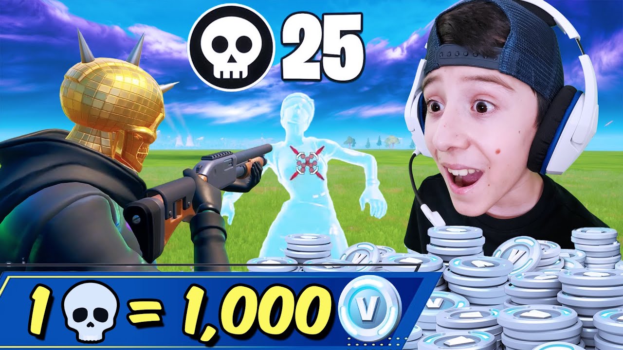 1 Kill = 1,000 V-Bucks! ft My Dad