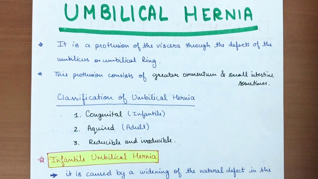 Umbilical hernia - abdominal surgery