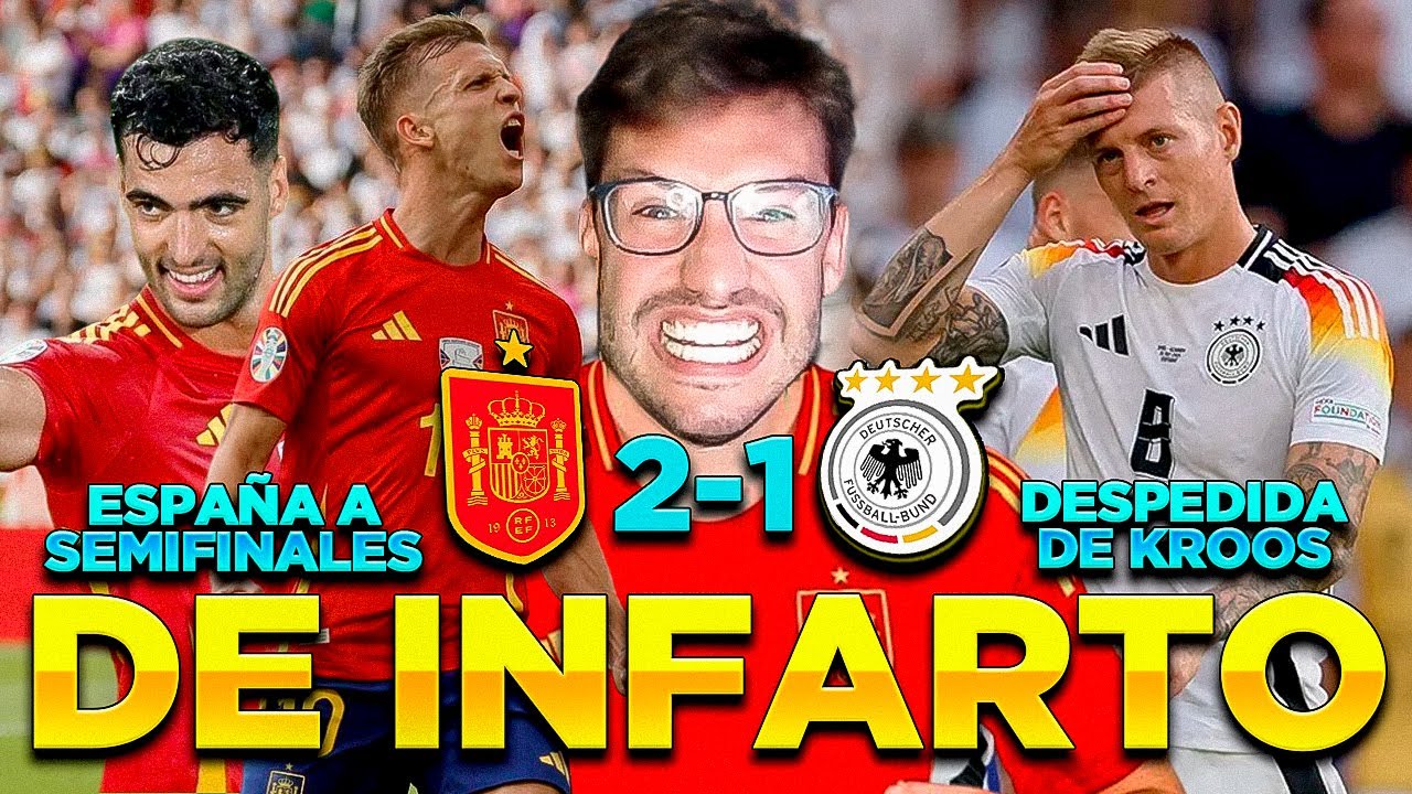 ESPAÑA A SEMIFINALES SE CARGA A ALEMANIA Y DESPIDE A KROOS |  ARBITRAJE PÉSIMO
