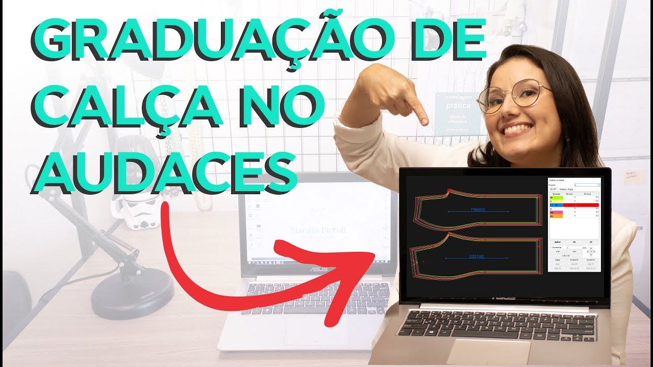 GRADUAÇÃO DE CALÇA NO AUDACES - ANÁLISE DE TABELA DE MEDIDAS E AMPLIAÇÃO DE PEÇA DIRETO NO SISTEMA
