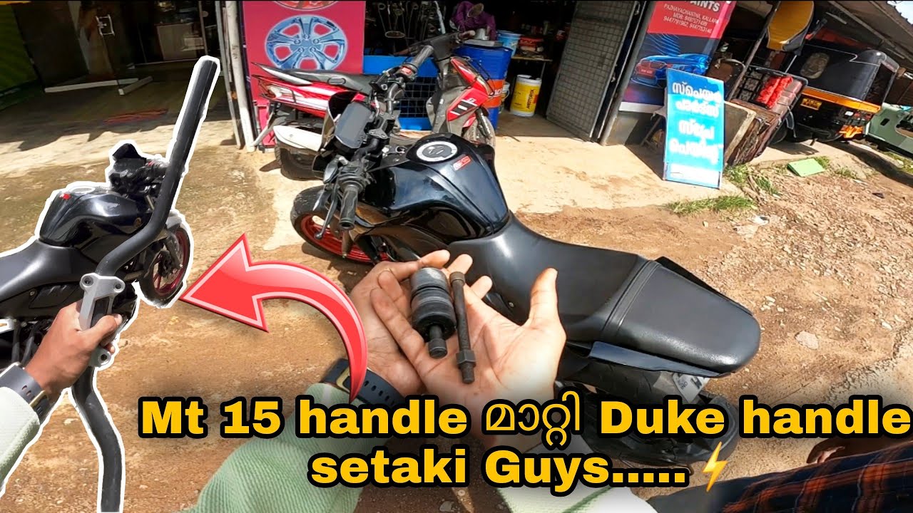 Mt15 handle മാറ്റി Duke handle setaki.....⚡