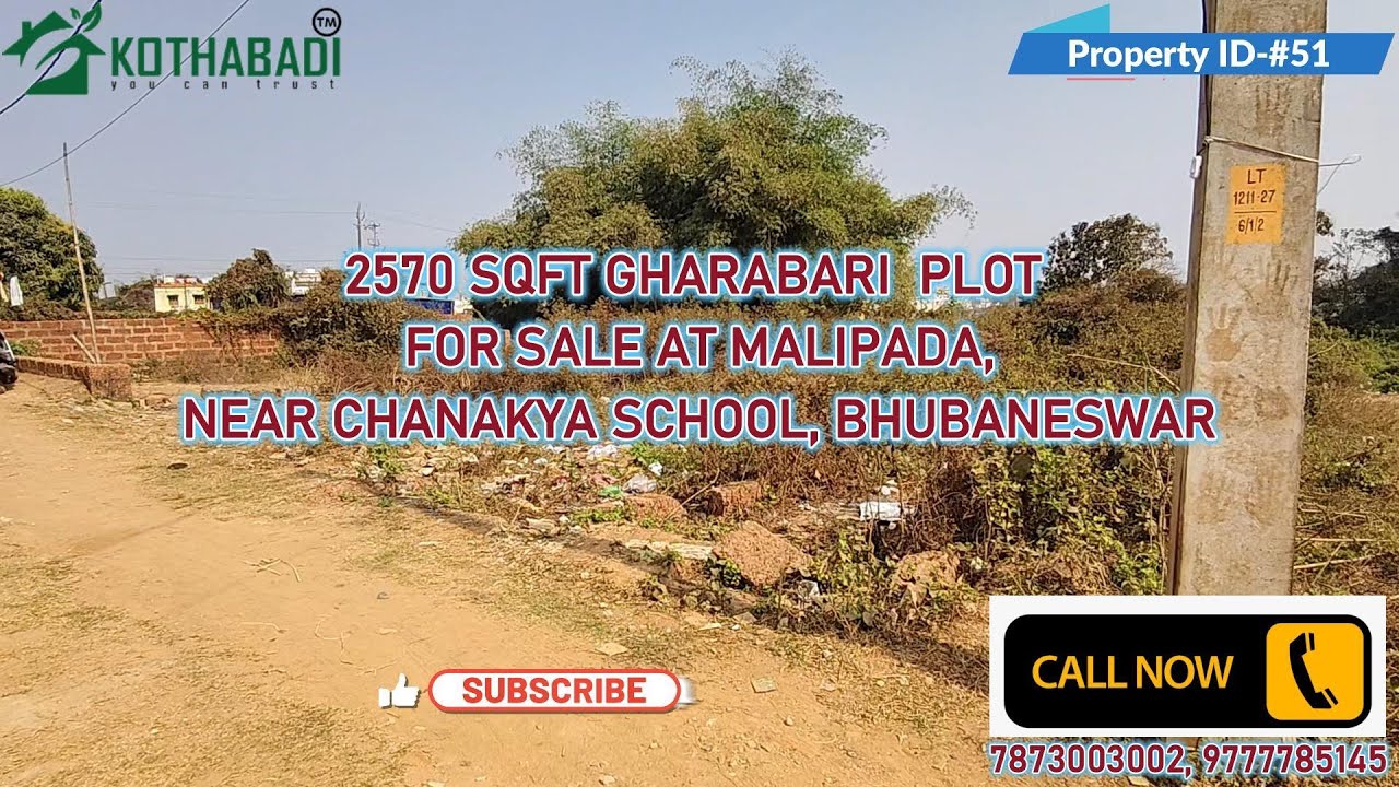 Corner Gharabari Plot for Sale 🏡 | South & West Facing | Malipada Bhubaneswar
