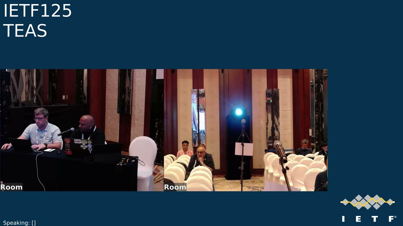 IETF 125: Traffic Engineering Architecture and Signaling (TEAS) 2026-03-19 08:30