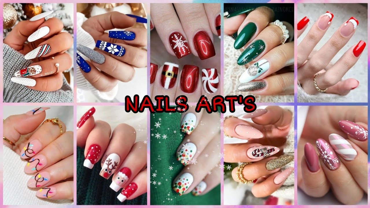 INCREÍBLES DISEÑOS DE UÑAS PARA NAVIDAD 🤩🎄💅 UÑAS NAVIDEÑAS 2025