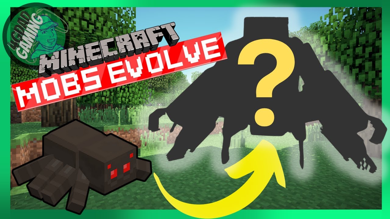 That's a Giant SPIDER! | Minecraft Mobs Evolve