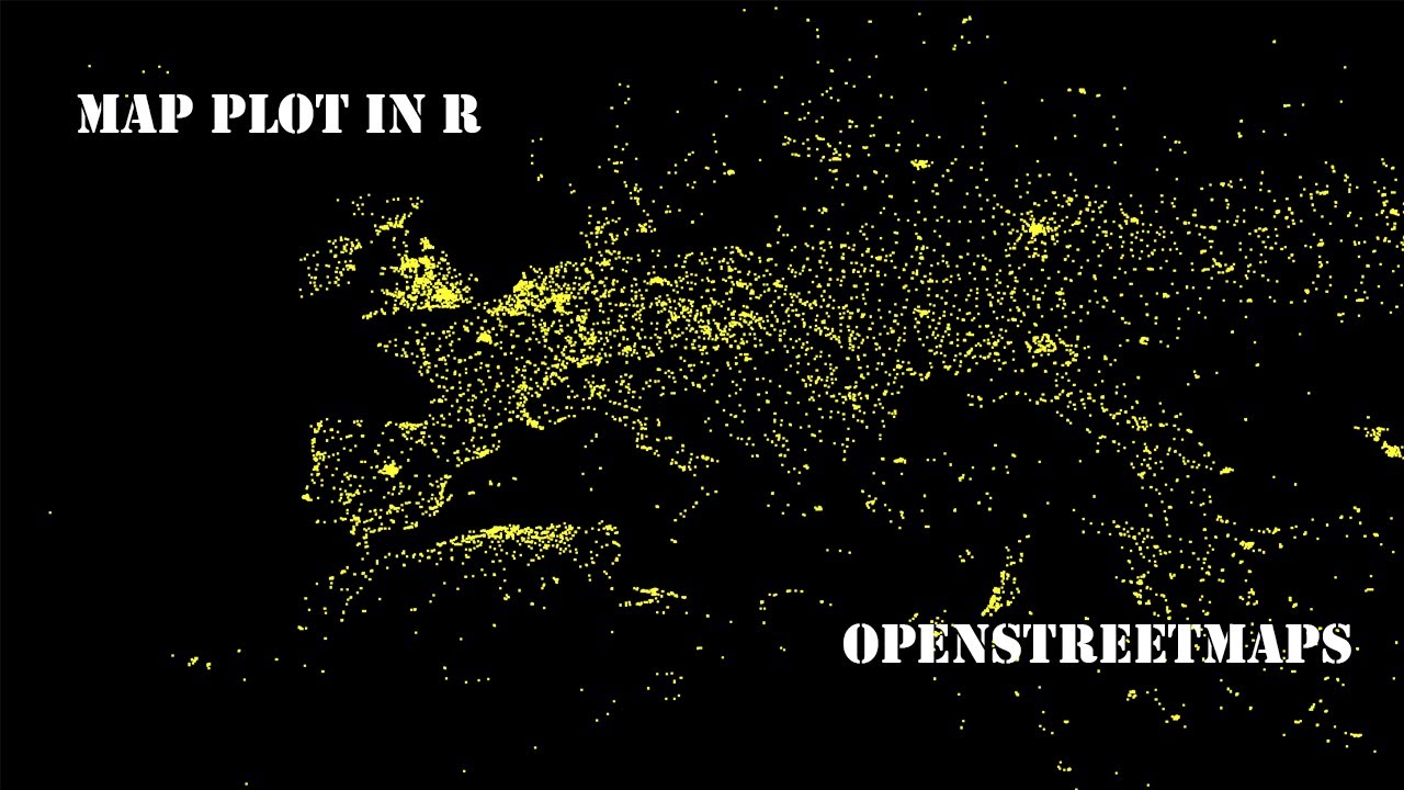 Tutorial - Plot a map in Rstudio - OpenStreetMaps