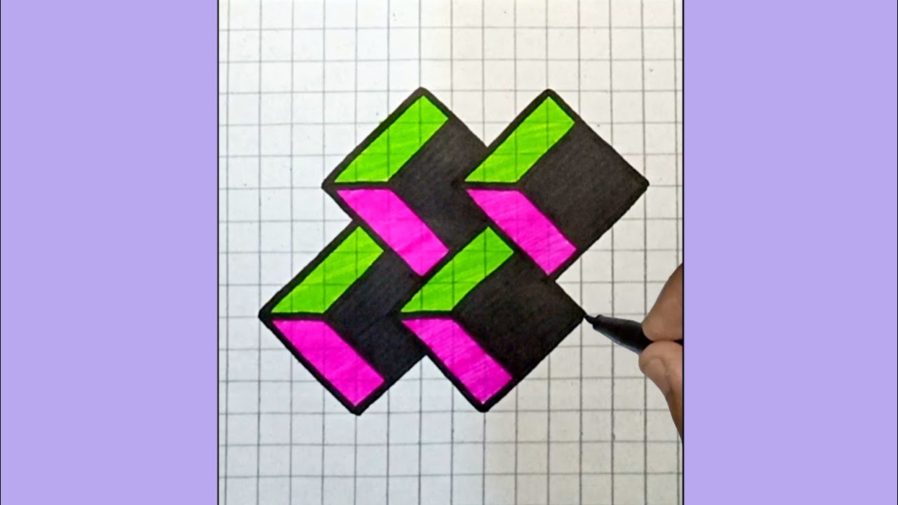 How to Draw 3D Holes Step by Step | Ashar 2M
