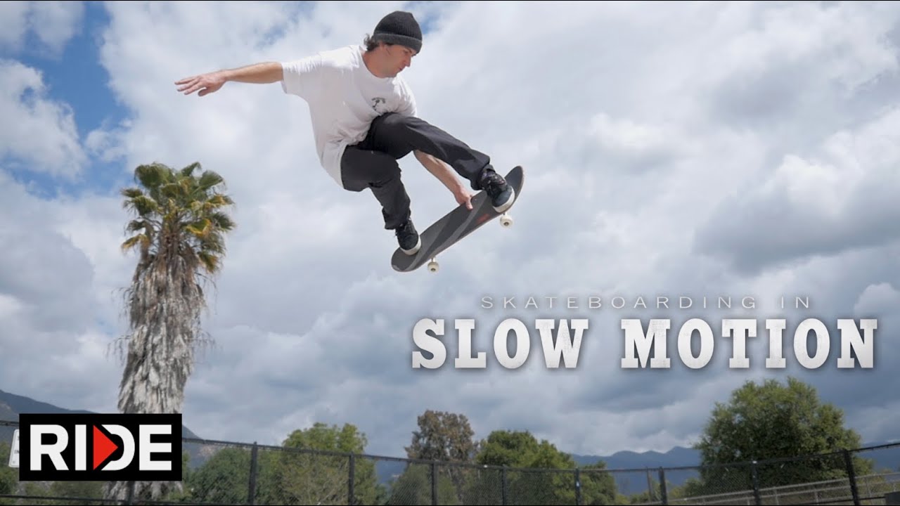 Brad McClain Skateboarding in Slow Motion - Ojai Skatepark
