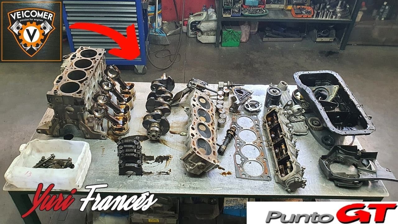 Motor Punto GT ABERTO PEÇA A PEÇA na VEICOMER...e Problema SERIO apareceu !!!!!!!