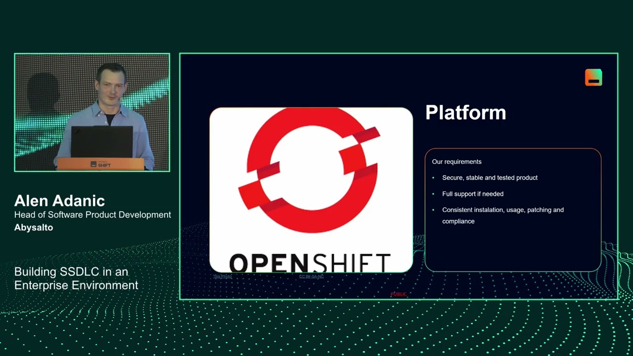 Alen Adanic: Building SSDLC in an Enterprise Environment