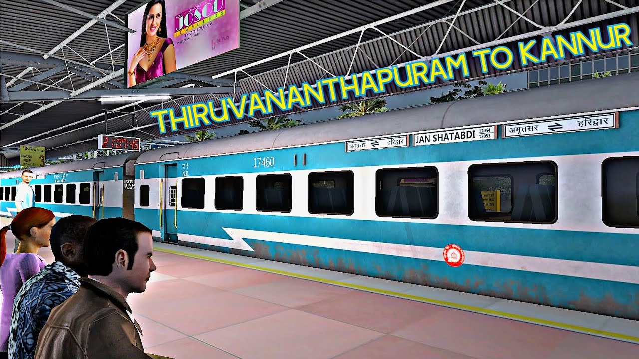 Full Journey on 12082/Thiruvananthapuram Kannur Jan Shatabdi Express | Indian Train Simulator
