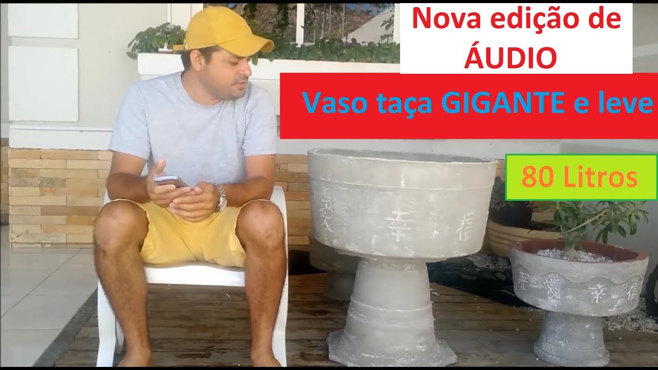 #Como fazer vaso taça gigante muito leve. passo a passo