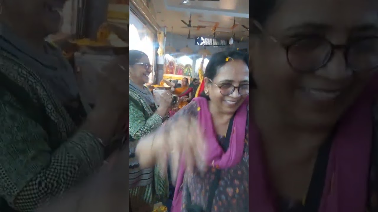 @ Holi celebration in our temple