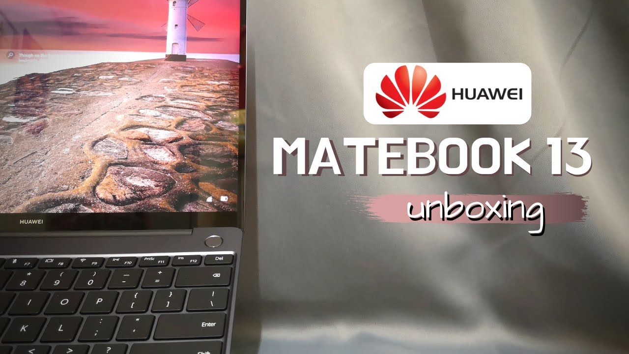 HUAWEI Matebook 13 // unboxing // setup // accessories