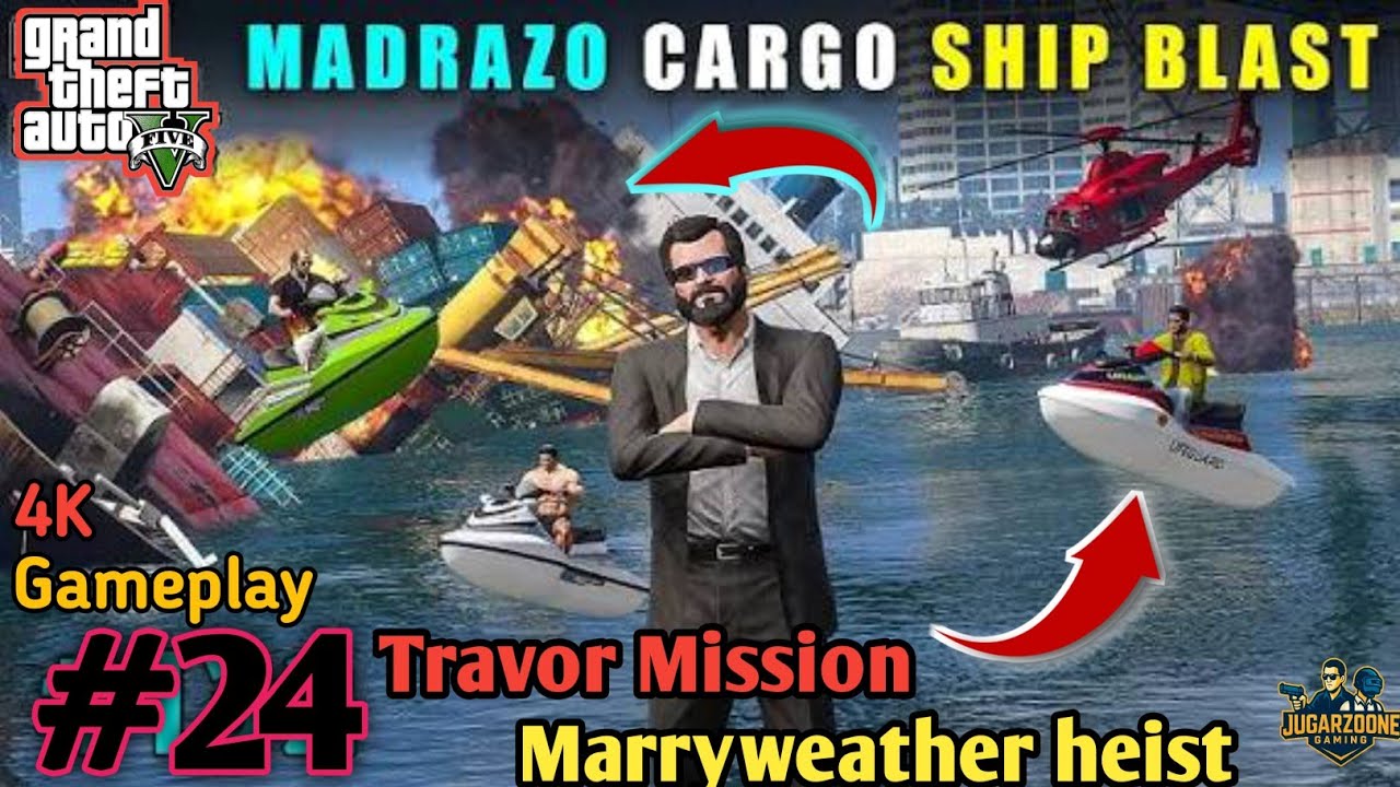 GTA 5 The Merryweather Heist travor mission | Full Mission & Cutscenes #24 