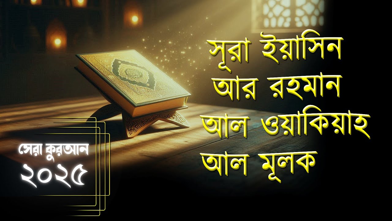 সেরা কুরআন ২০২৫ - সূরা ইয়াসিন আর রহমান আল ওয়াকিয়া আল মূলক । Quran Tilawat । Alaa Aqel Recitation