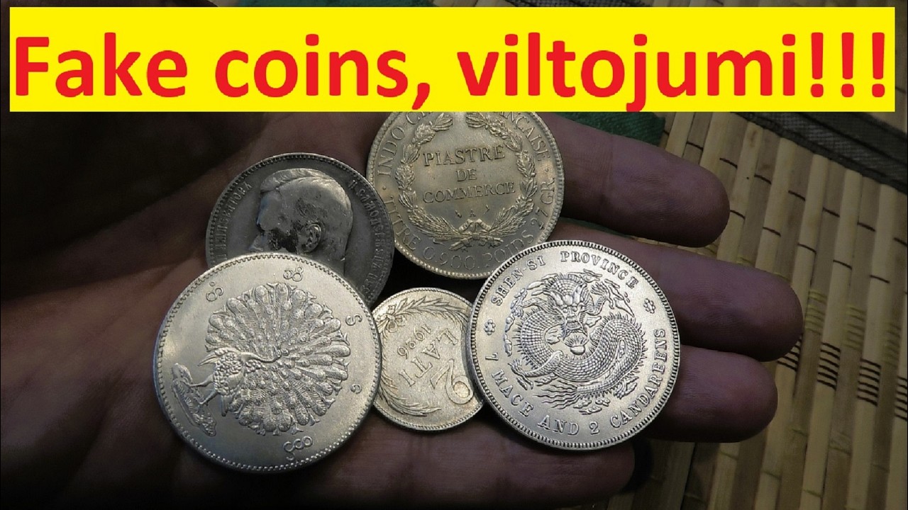 Viltotas monētas./Fake coins.