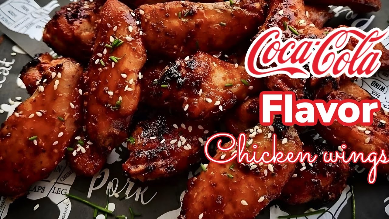 COCA-COLA FLAVOR Chicken Wings with SESAME SEEDS