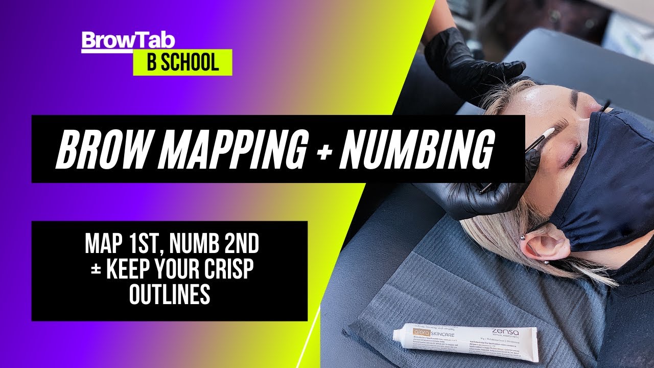 Don't lose your Mapping outlines! Numb your Microblading Clients 1st and Keep your mapping outlines!