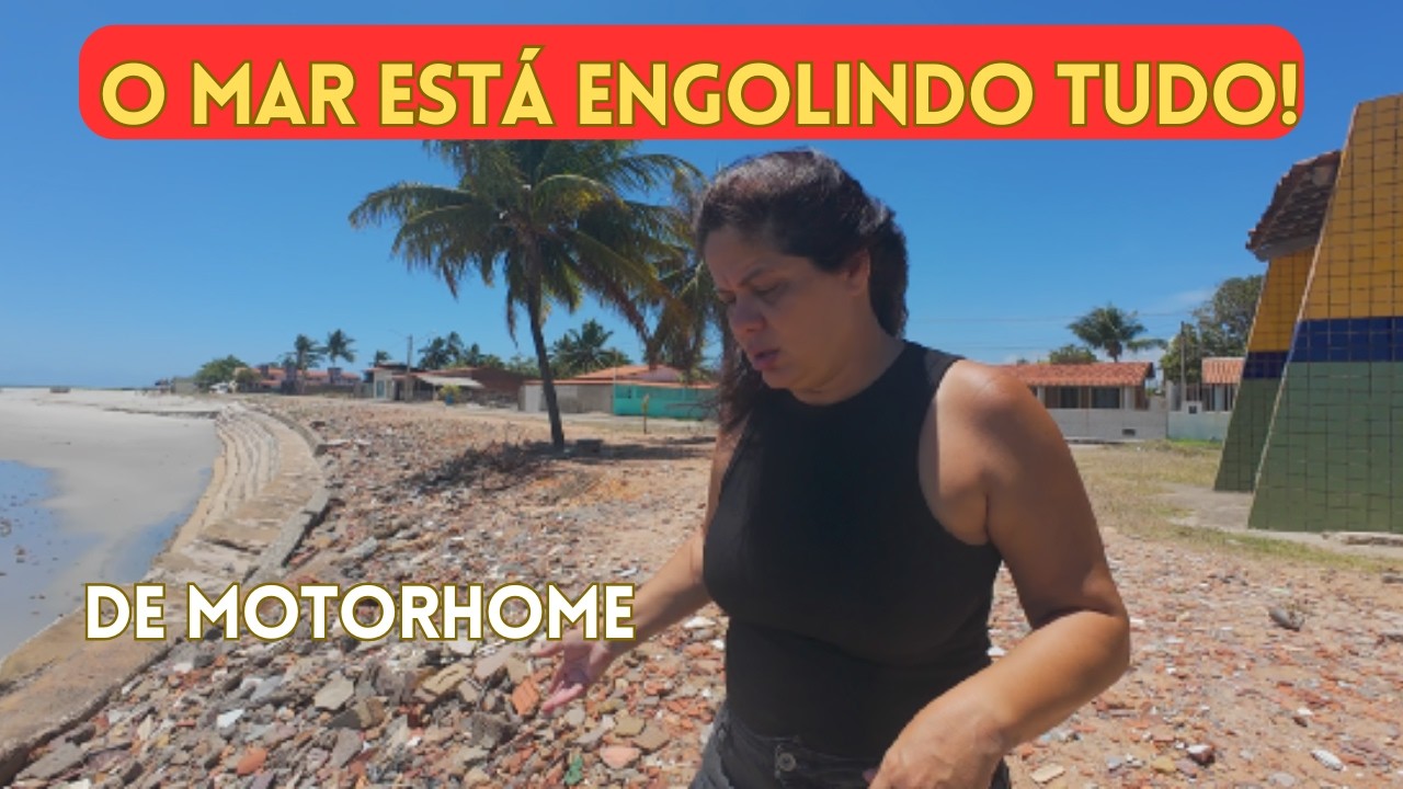 O MAR ESTÁ ENGOLINDO TUDO! Passamos pela Ilha da Croa e ficamos CHOCADOS