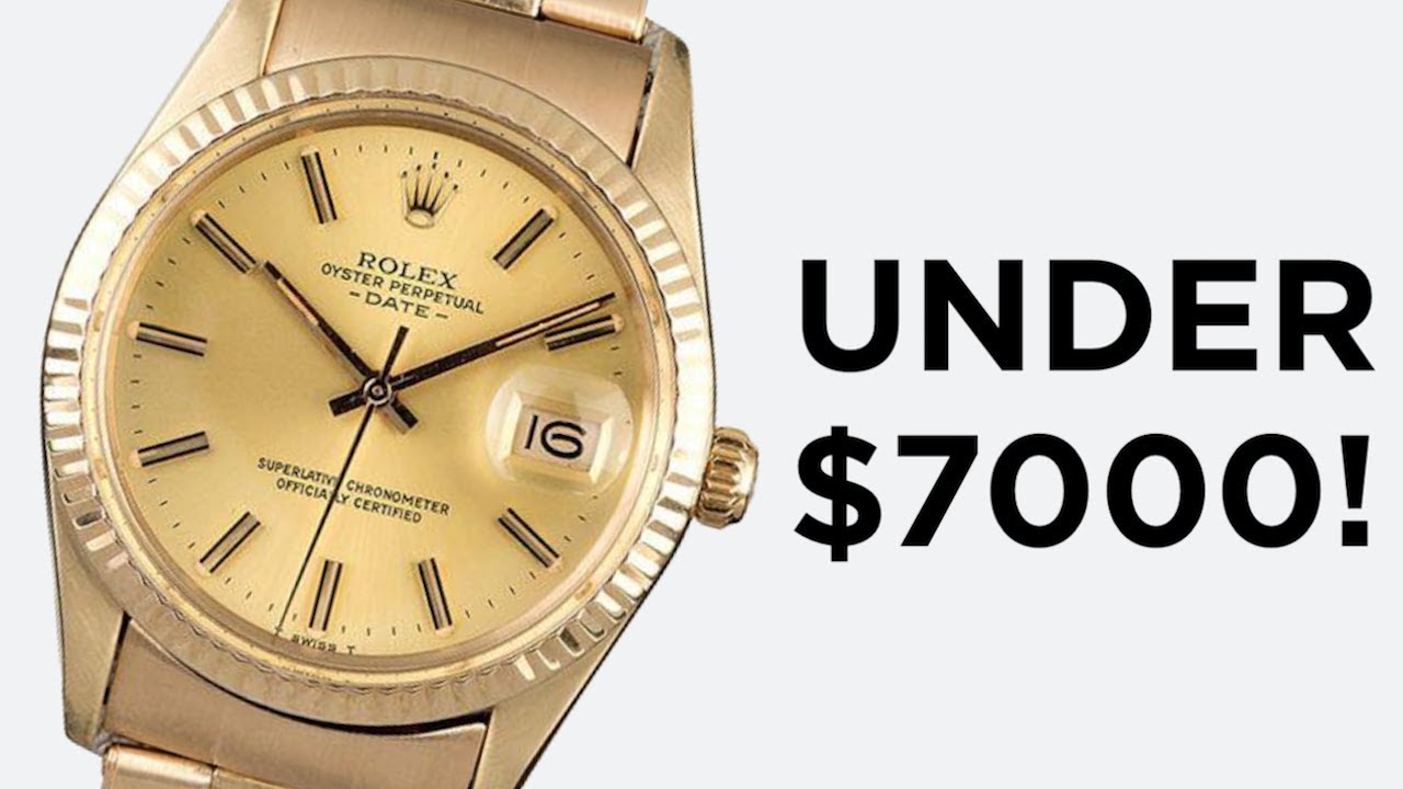 THE CHEAPEST SOLID GOLD ROLEX!: Rolex Oyster Perpetual Date 15037
