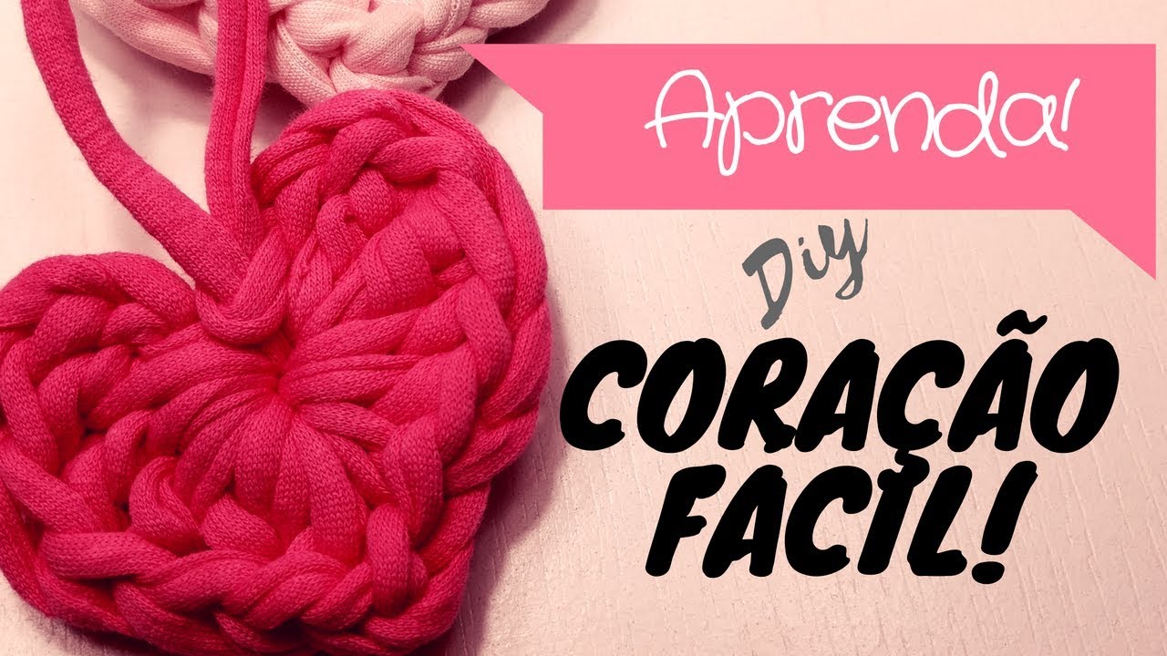 Como fazer um coração de fio de malha - Novelo Rosa
