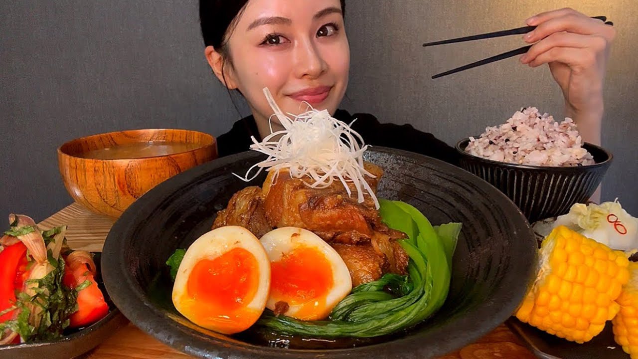 【ASMR】極上角煮定食 [EatingSounds モッパン 咀嚼音 먹방]
