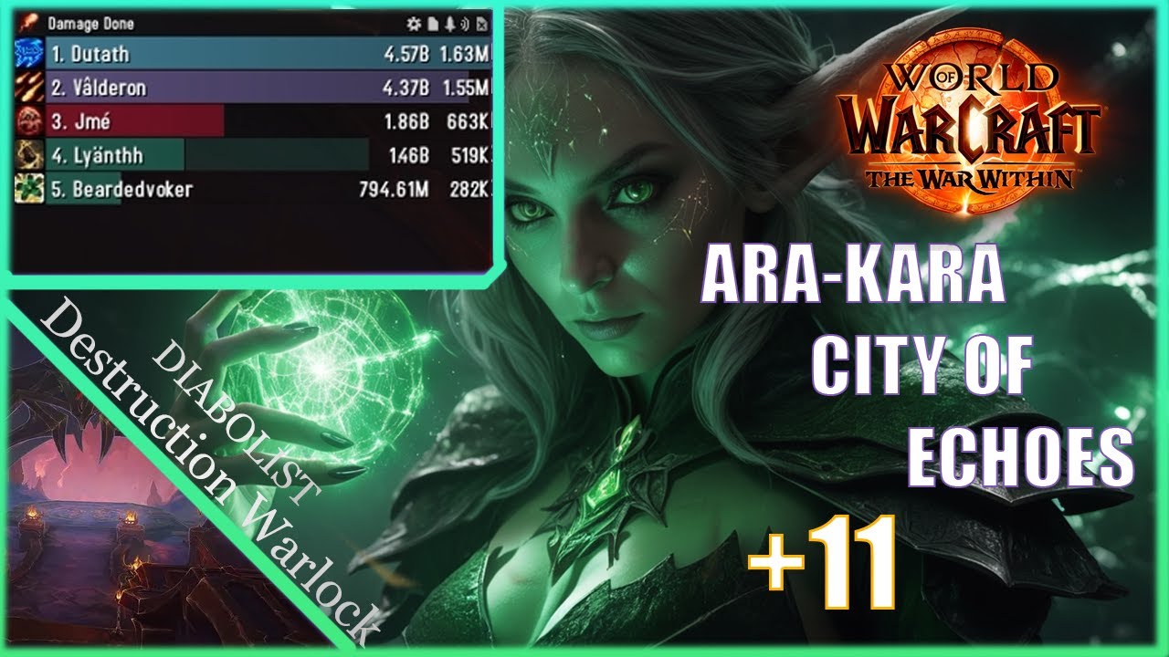 Ara-Kara, City of Echoes  +11 | Diabolist Destruction Warlock | The War Within