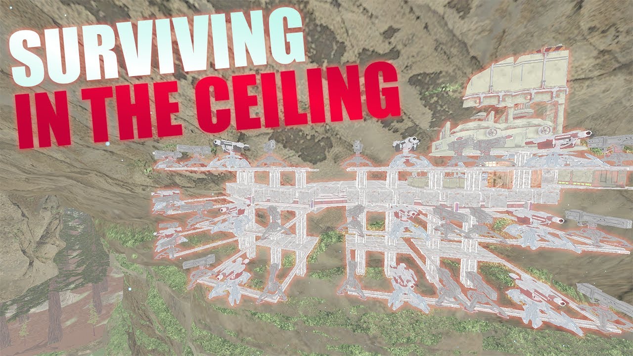 We Survived in an OP Ceiling Base! - ARK PvP